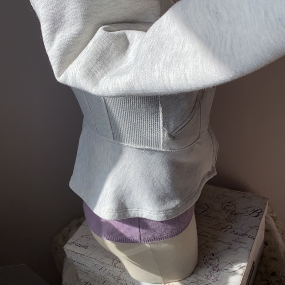 Zara trafaluc peplum zip sweater size small - Picture 6 of 10